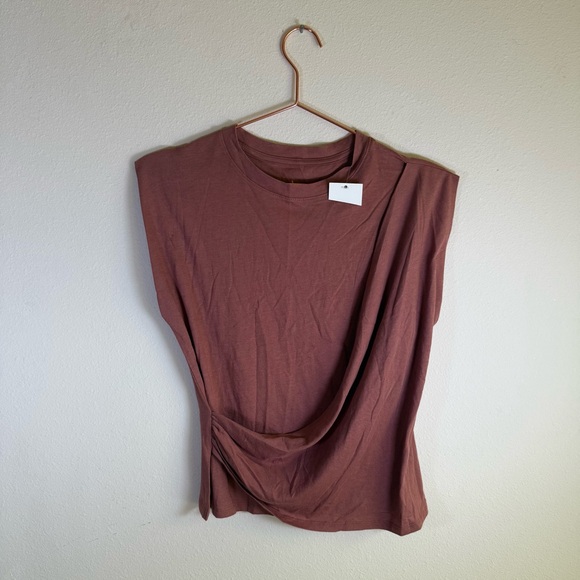 a new day Tops - A New Day Rust Draped Side Top – Size Small – NWT